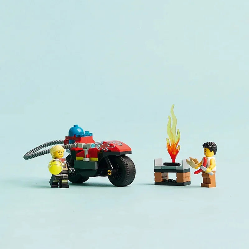 LEGO City Series 60410 Fire Motorcycle Male And Female Puzzle Building Block Toys