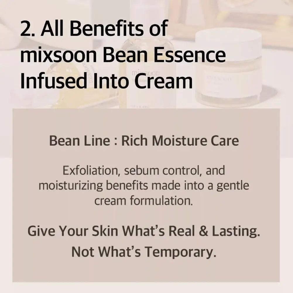 50ML Korean Facial Serum For Mixsoon Soybean Essence Vegansnail Exfoliating Face Hydrating Repair Damage Korean Skin Care