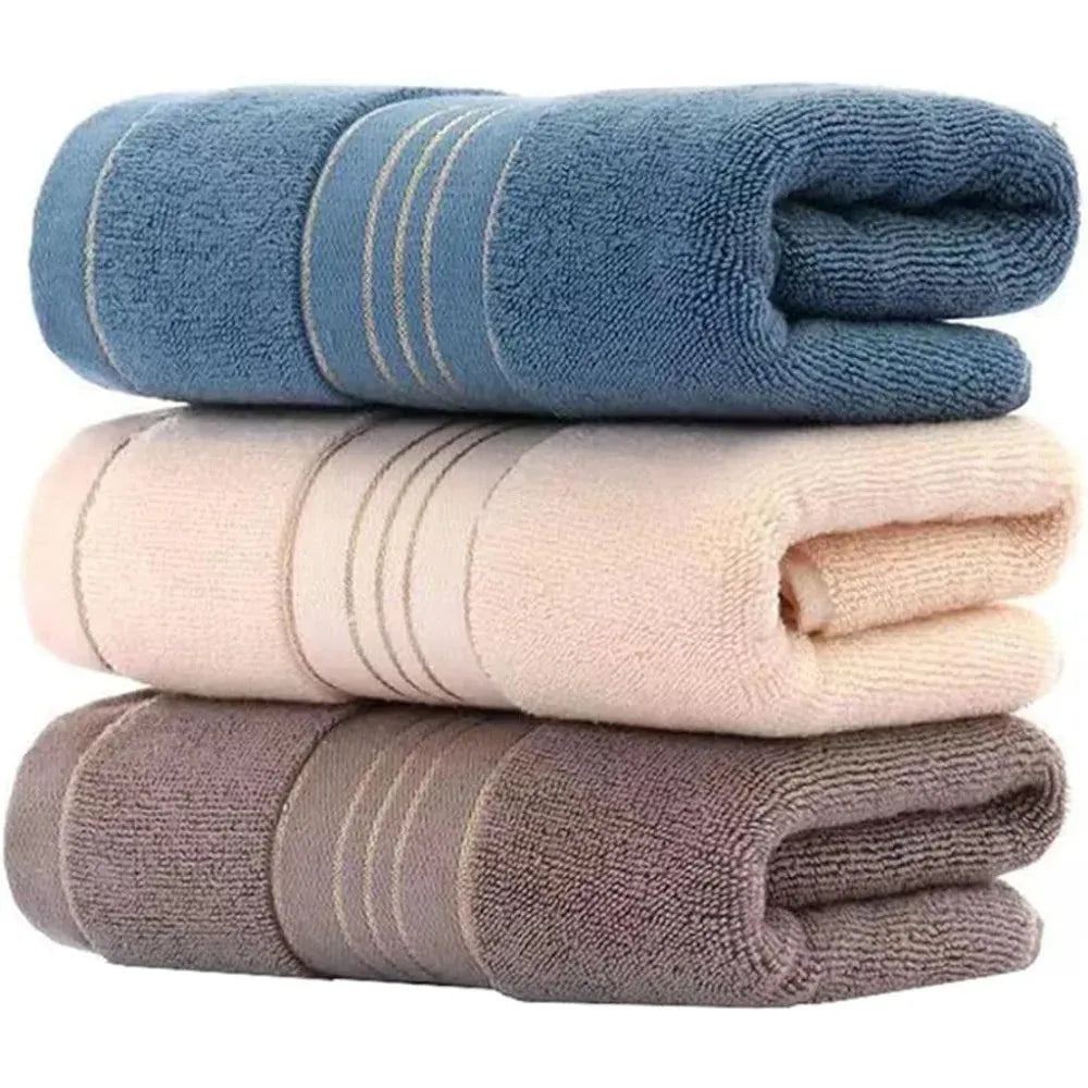1PCS Thickened Absorbent Towel Pure Cotton Quick Absorbent Soft Quick Dry Thickened Face Towel Drying Bathrobe Home Textile