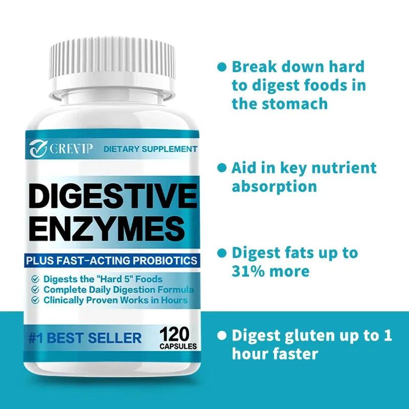 Digestive enzymes - promote intestinal digestion and relieve bloating and constipation