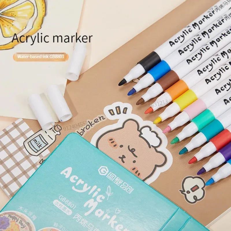 Colors Acrylic Marker Rock Painting Kit for Kids