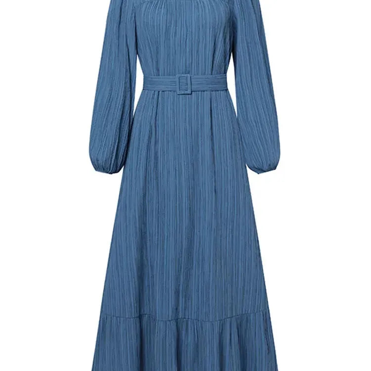 ZANZEA Turkey Abaya Mulism Fashion Dresses Long Sleeve Maxi Sundress Abayas For Women Eid Mubarek Robe IsIamic Vestidos Kaftan