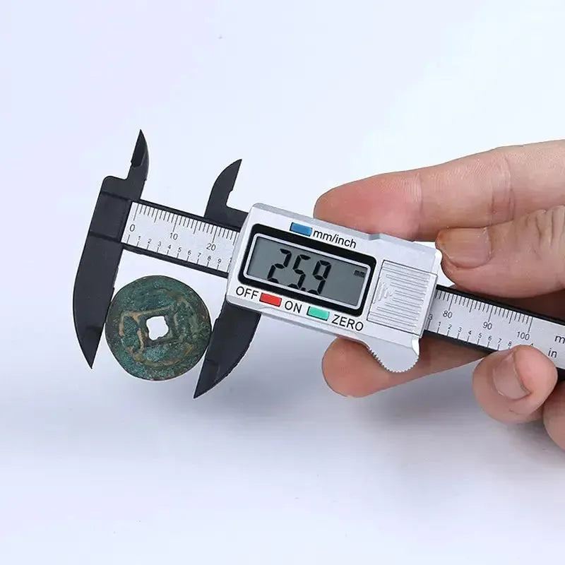 1PC Plastic Vernier Caliper Digital Display Caliper Mini Text Play Caliper Student Vernier Ruler 0 to 150mm Measuring Tool