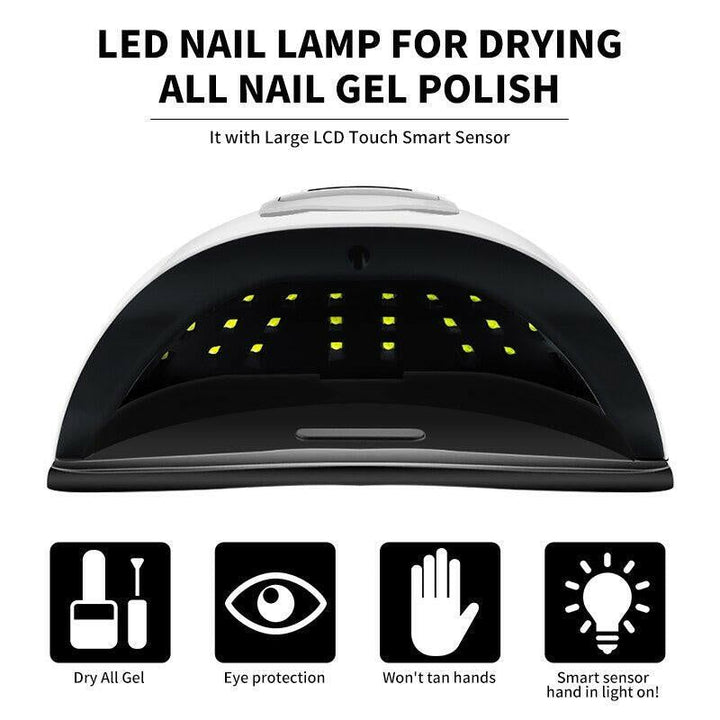SUN X11 MAX Professional Nail Drying Lamp for Manicure 280W 66LEDS Gel Polish Drying Machine with Auto Sensor UV LED Nail Lamp