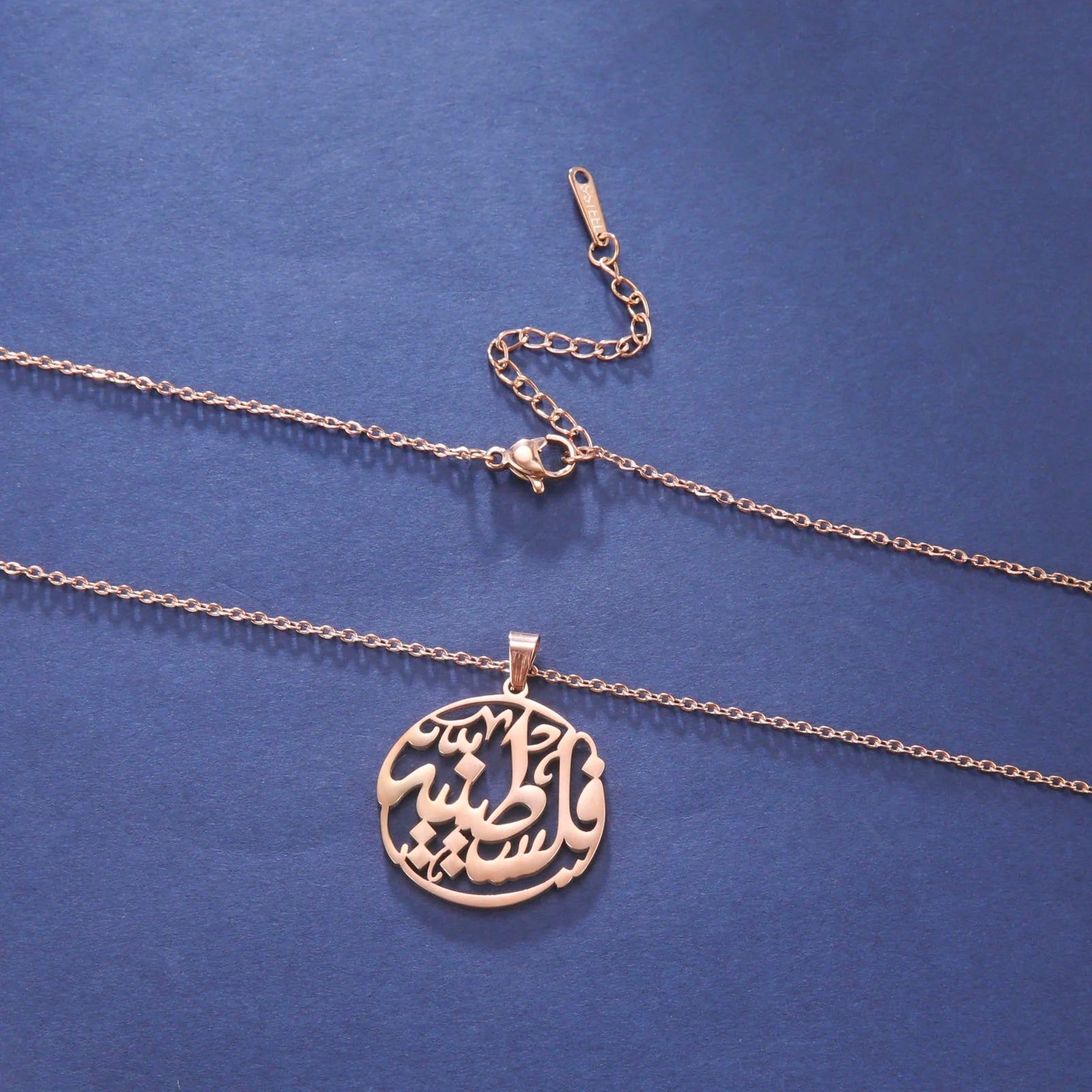 Cazador Palestine Round Pendant Necklace for Women Men Chain Necklace Anniversary Birthday Gift Stainless Steel Jewelry 2024