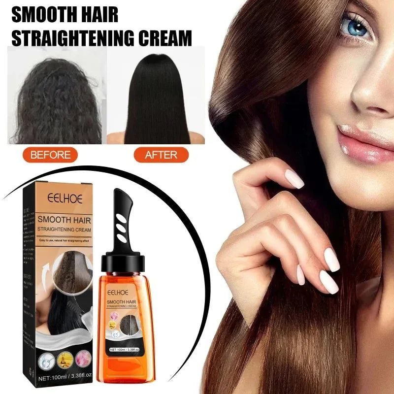100ml Keratin Hair Straightening Cream Professional Damaged Treatment Faster Smoothing Curly Hair Care Protein Correction Cream