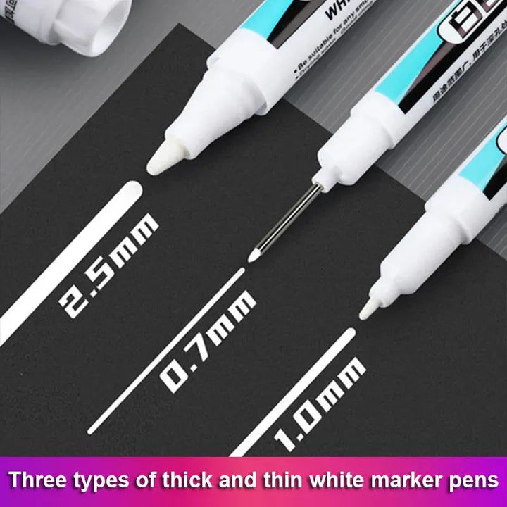 White Permanent Marker Pens 1/3Pcs Paint Markers