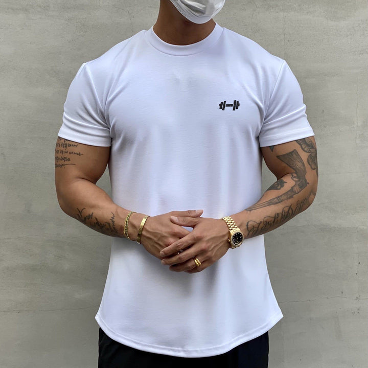Men's Fashion Casual Slim Round Hem Short Sleeve - Jointcorp