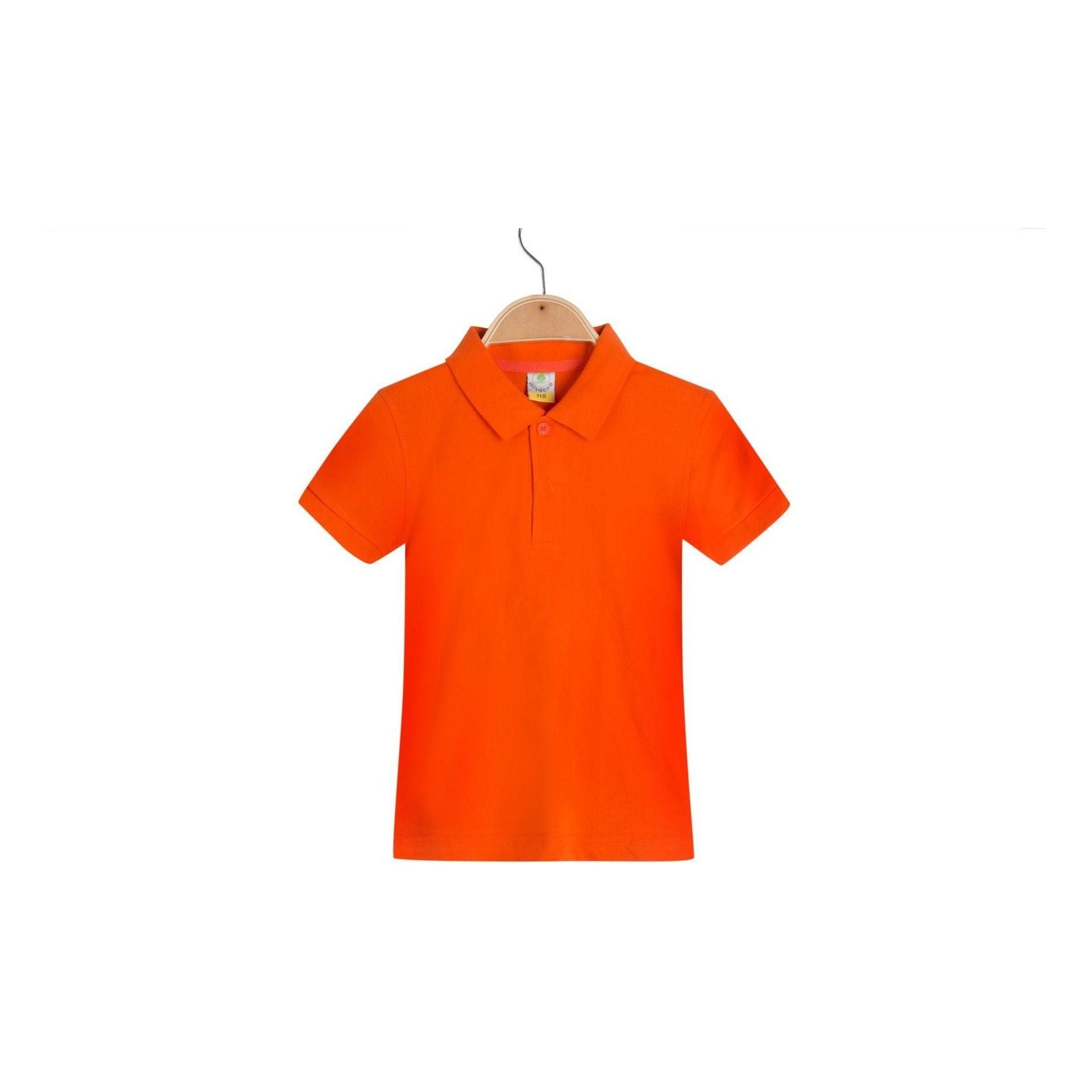 New Children's Clothing Lapel Short-sleeved Cotton Advertising Shirt T-shirt