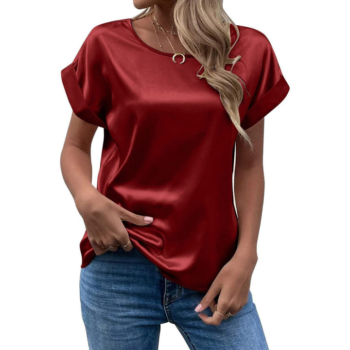 Solid Color Fashion Personalized Women's T-shirt - Jointcorp