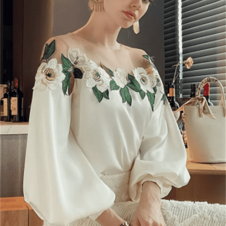 celebrity-style-heavy-industry-mesh-stitching-satin-embroidered-womens-shirt-1 - Jointcorp