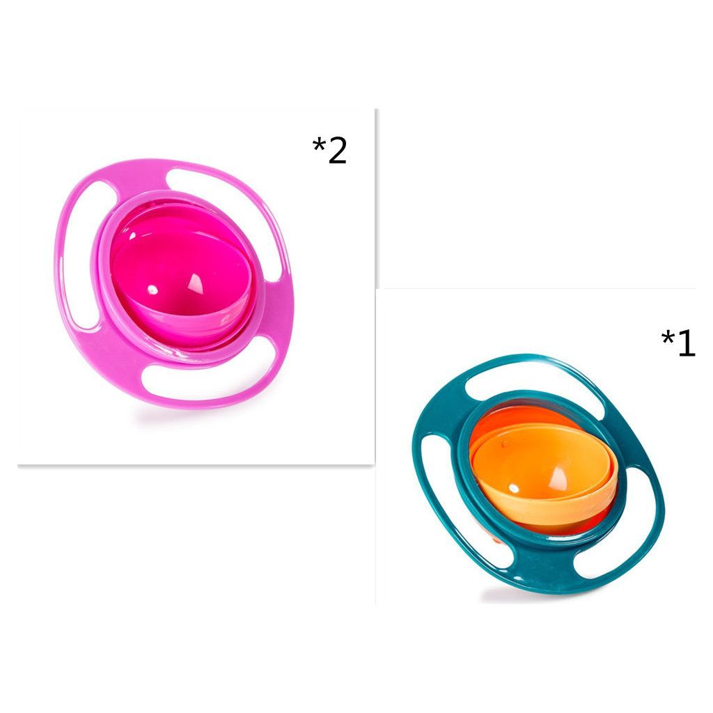 360 Rotate Universal Spill-proof Bowl Dishes