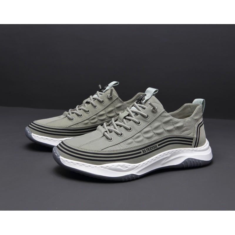 Fashion Summer Ice Silk Casual Men's Shoes