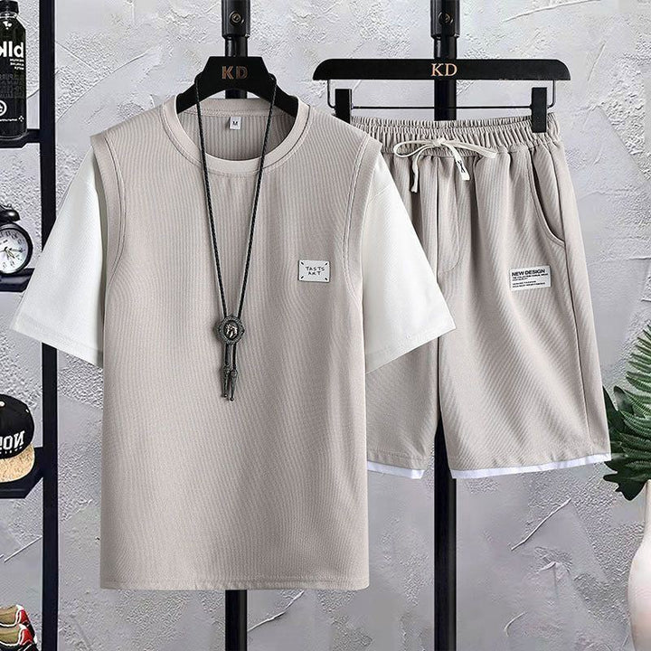 Suit Short Sleeve T-shirt Men's Summer - Jointcorp