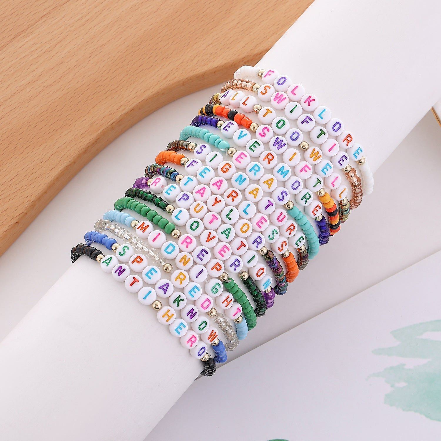Taylor Bracelet English Name Beads Bracelet - Jointcorp