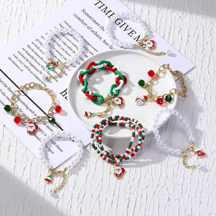 Women's Fashion Christmas Crystal String Beads Bracelet - Jointcorp