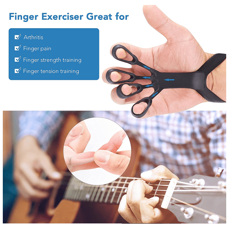 Silicone Grip Device Finger Exercise Stretcher Arthritis Hand Grip Trainer Strengthen Rehabilitation Training To Relieve Pain