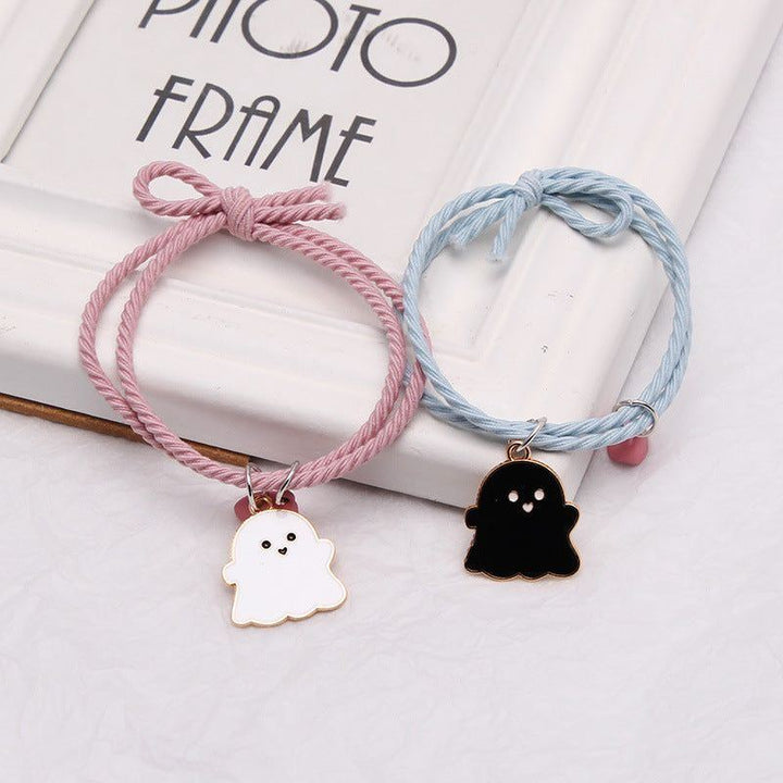 Ghost Head Rope Couple Suction Small Rubber Band Love Magnet Bracelet - Jointcorp