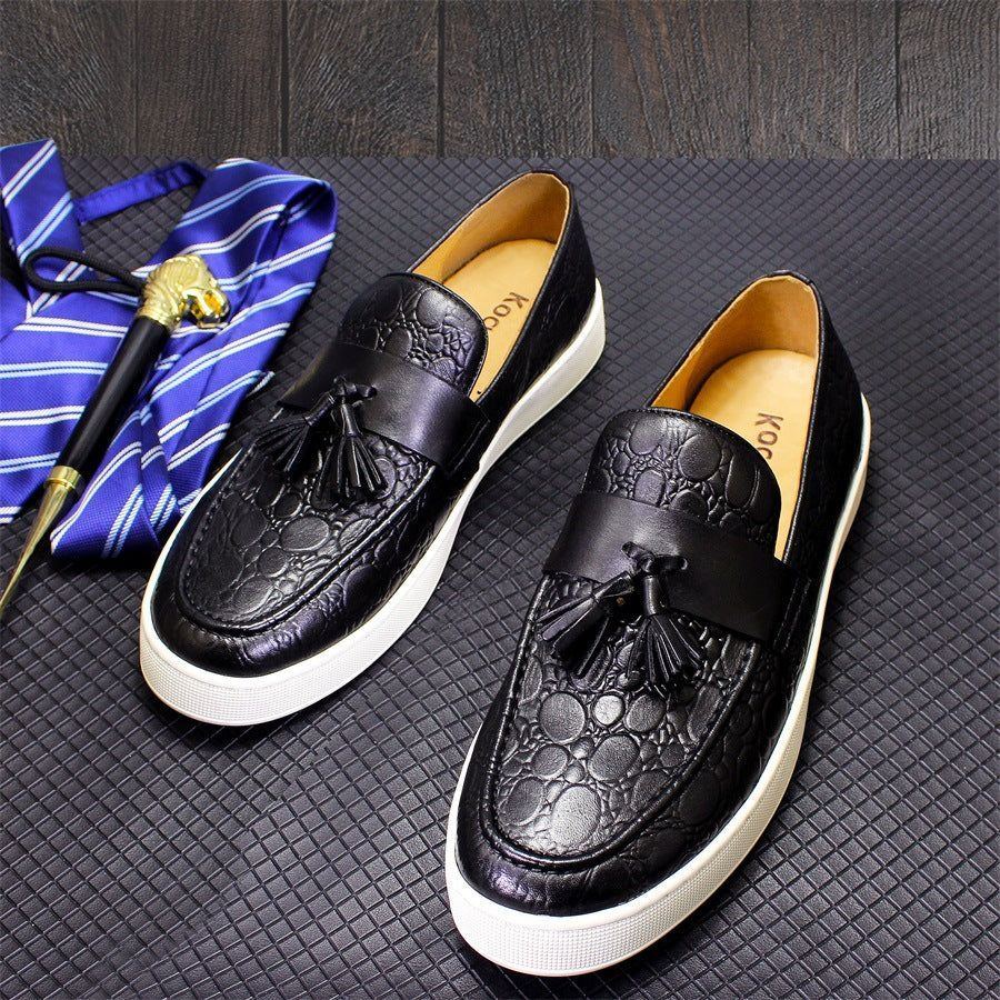 Men's Flat Casual Leather Shoes - Jointcorp