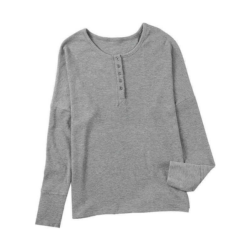 Solid Color Bottoming Shirt For Women
