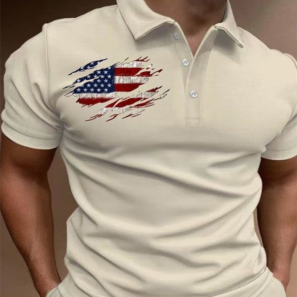 Men's T-shirt Outdoor Loose Lapel Short Sleeve - Jointcorp