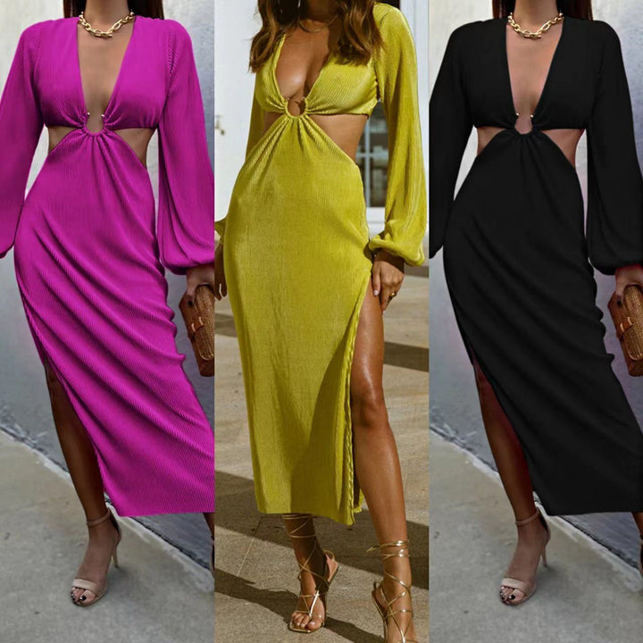 Autumn Fashion Pressed Pleated Waistless Women's Dresses - Jointcorp
