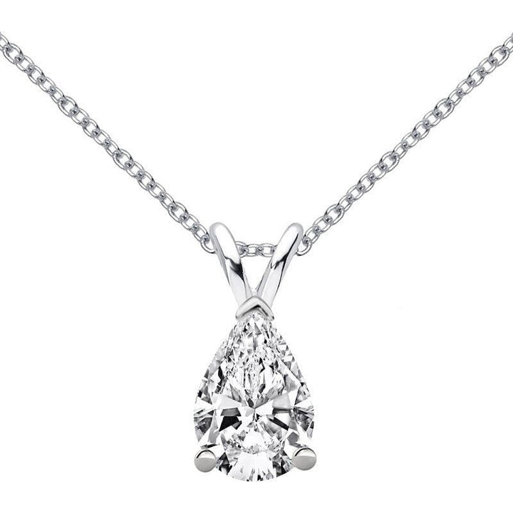 Fashionable Simple 1.5 Carat Moissanite Pendant Necklace - Jointcorp