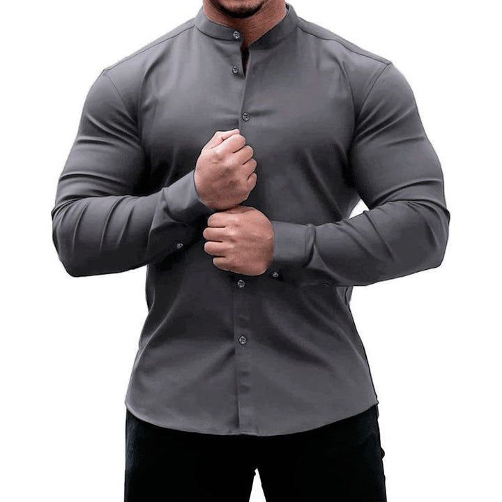 Men's Solid Color Sports Casual Shirt - Jointcorp