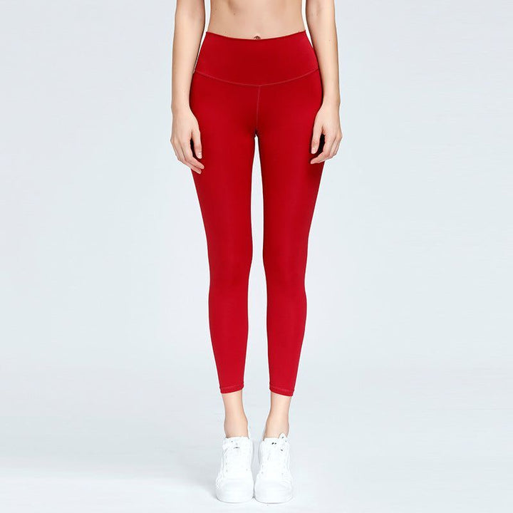 High Waist Nude Feel Yoga Clothes Thin Fitness Pants Cropped Leggings - Jointcorp