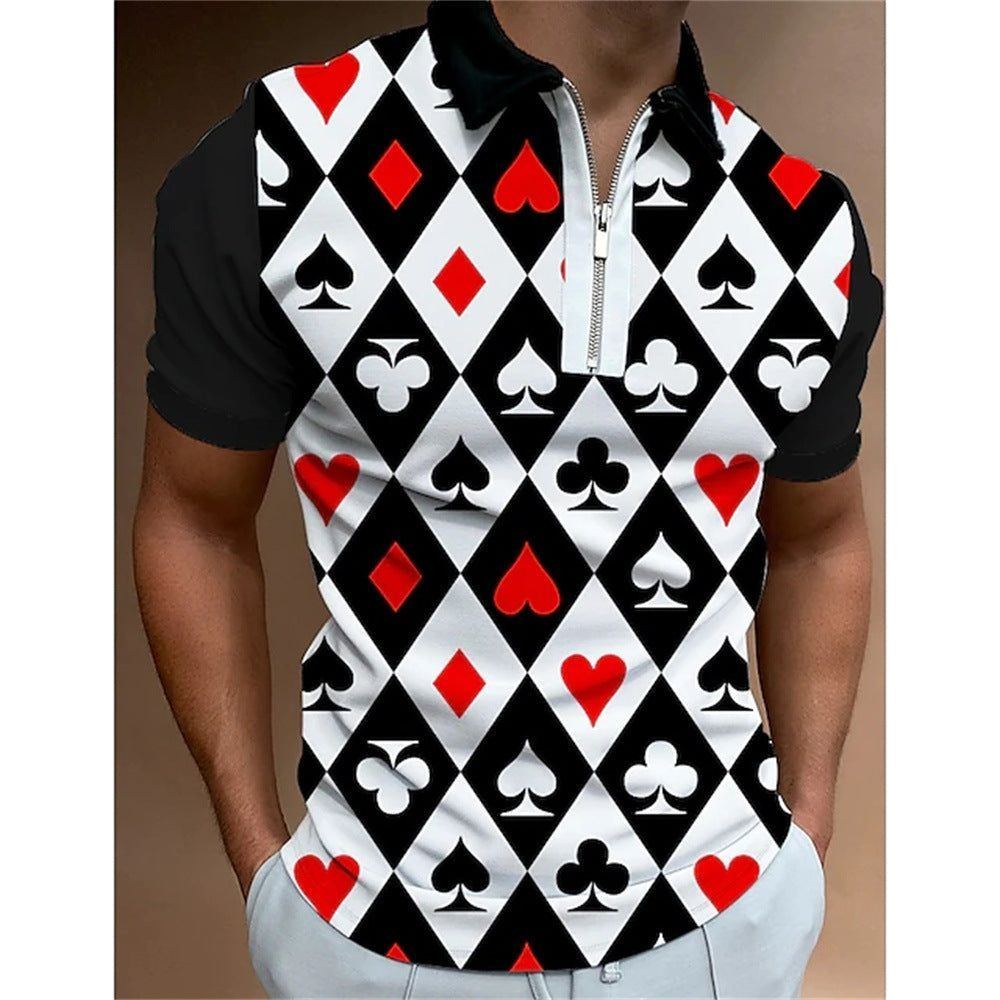 Men's 3D Printed Polo Shirt - Jointcorp