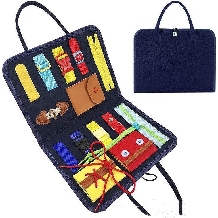 New Busy Book Children's Busy Board Dressing And Buttoning Learning Baby Early Education Preschool Sensory Learning Toy