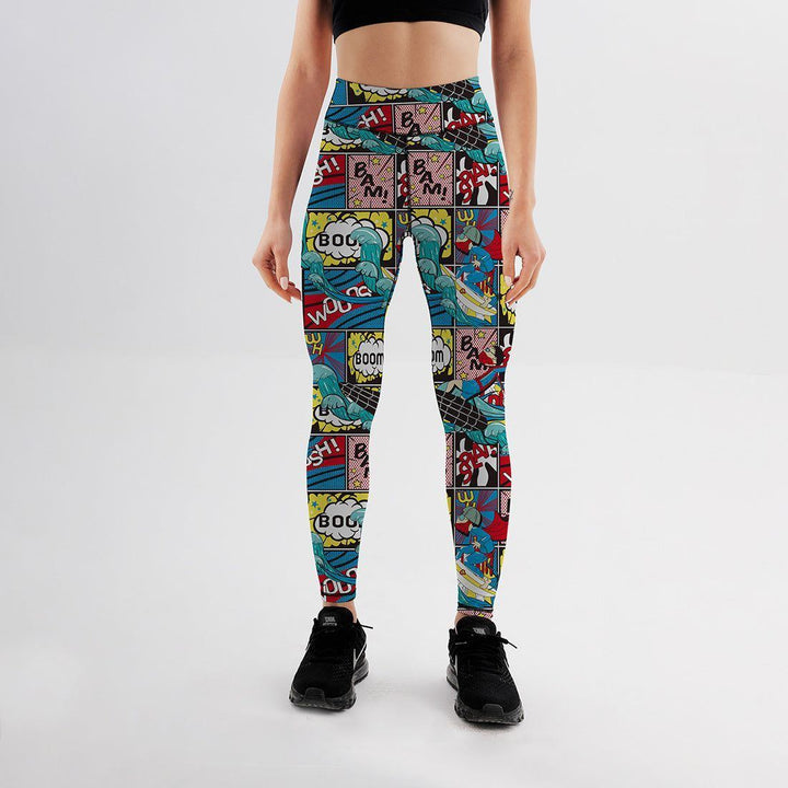 High Waist Yoga Pants Stretch Sports Leggings - Jointcorp