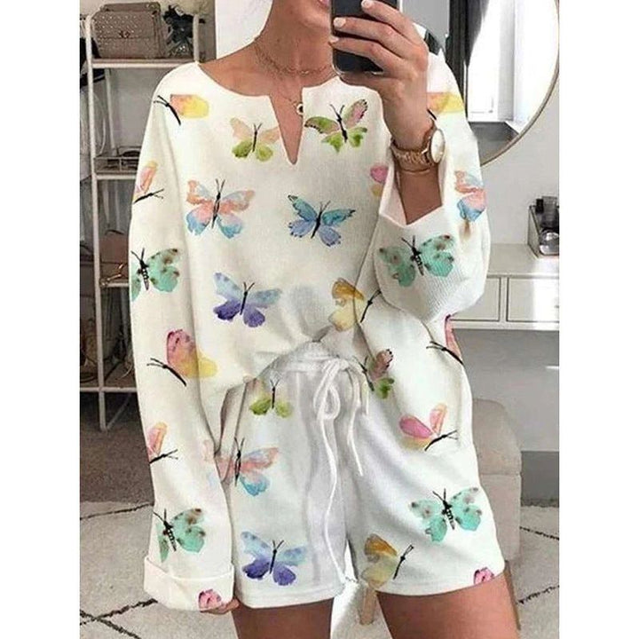 Women Casual Printed Pajamas And Home Wear Suits - Jointcorp