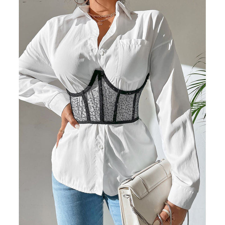 Fashionable Outerwear Street Vest Sequin Waist Seal Women - Jointcorp