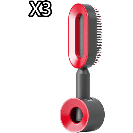 Self Cleaning Hair Brush For Women One-key Cleaning Hair Loss Airbag Massage Scalp Comb Anti-Static Hairbrush