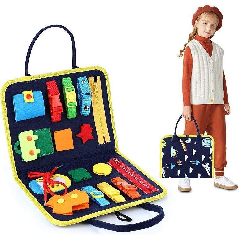 New Busy Book Children's Busy Board Dressing And Buttoning Learning Baby Early Education Preschool Sensory Learning Toy