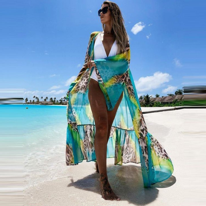 Long Robe Loose Waist Chiffon Cardigan Temperament Commuting - Jointcorp
