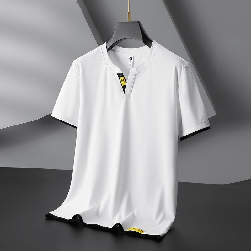 Trendy Fashion Men's V-neck Short Sleeve T-shirt - Jointcorp