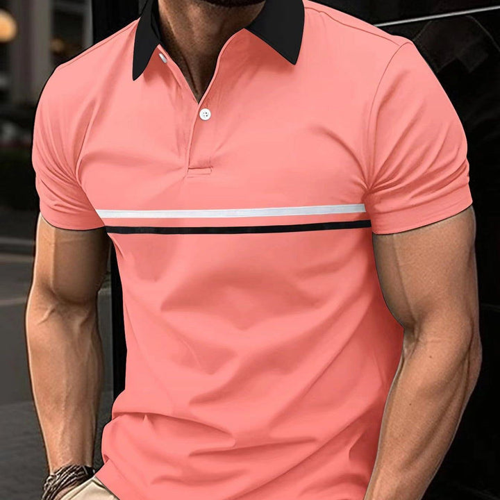 Polo Shirt Button Stitching Men's Sports - Jointcorp