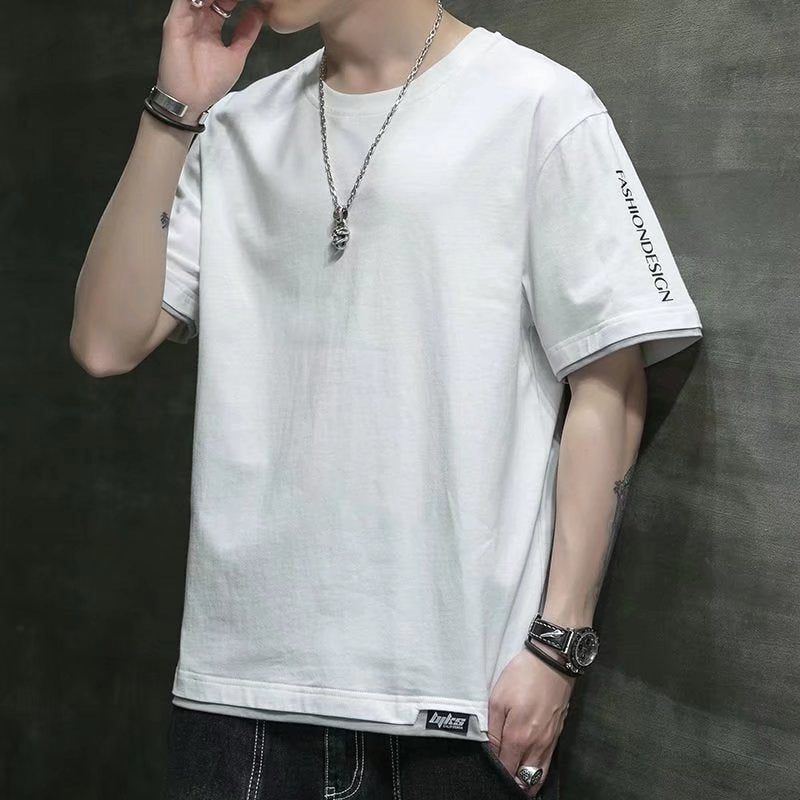 Cotton Round Neck Ice Silk Loose Half Sleeve - Jointcorp
