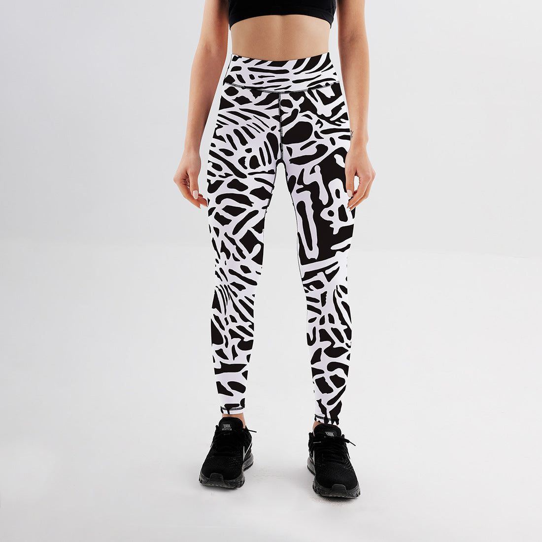 Printed Yoga Pants Breathable Sports High Waist Leggings - Jointcorp