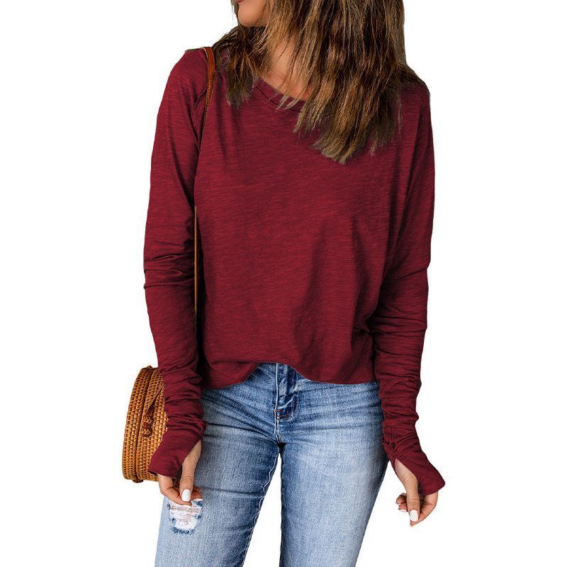 Shiying European And American Raglan Long Sleeve Women