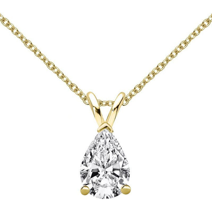 Fashionable Simple 1.5 Carat Moissanite Pendant Necklace - Jointcorp