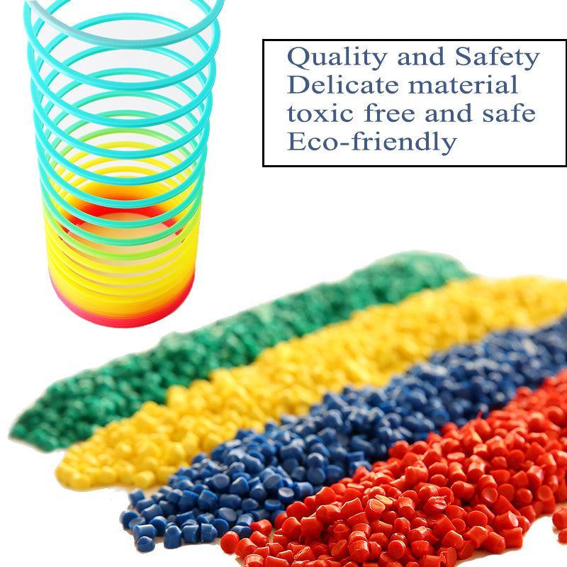 Rainbow Spring Coil Toys Plastic Folding Spring Coil Sports Game Child Funny Fashion Educational Creative Toys Gift For Children