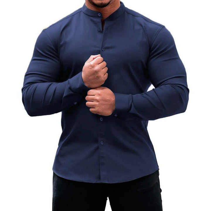 Men's Solid Color Sports Casual Shirt - Jointcorp