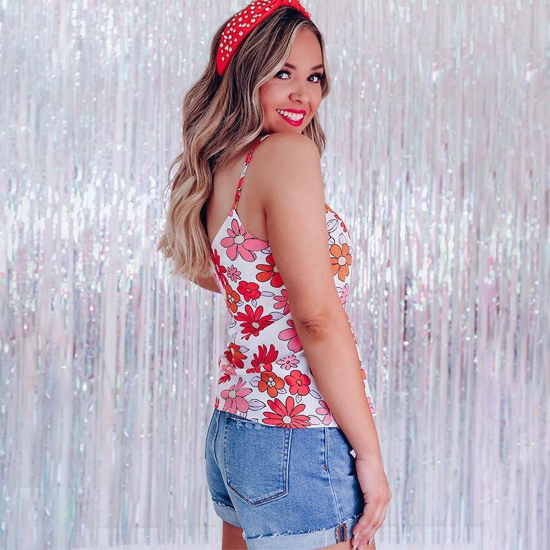 Floral Print Vacation Style Sling