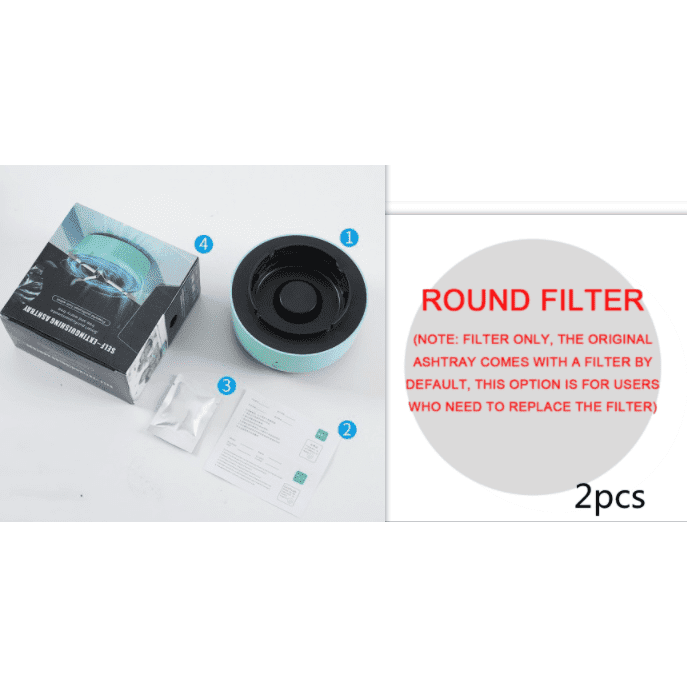 Smoke Removal Air Purification Ashtray Automatic Purifier Ashtray Portable