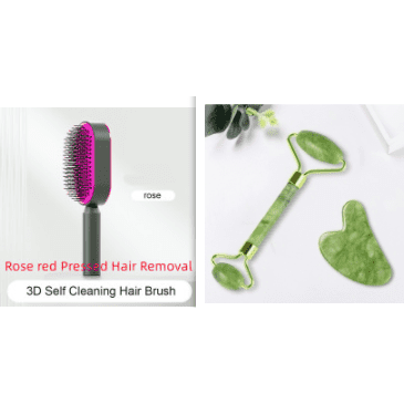 Self Cleaning Hair Brush For Women One-key Cleaning Hair Loss Airbag Massage Scalp Comb Anti-Static Hairbrush