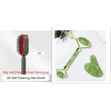 Self Cleaning Hair Brush For Women One-key Cleaning Hair Loss Airbag Massage Scalp Comb Anti-Static Hairbrush