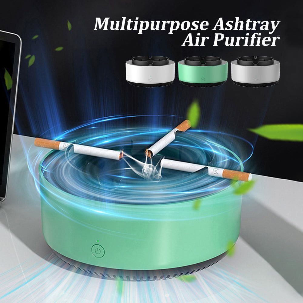 Smoke Removal Air Purification Ashtray Automatic Purifier Ashtray Portable